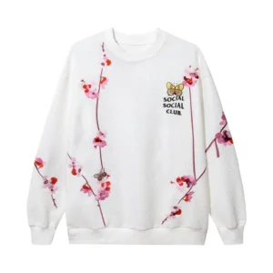 Anti Social Social Club Kkoch Knitted Thermal Crewneck White