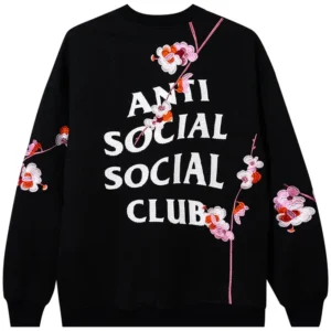 Anti Social Social Club Kkoch Knitted Thermal Crewneck ‘Black’