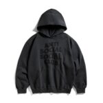 Toned Down Applique Black Hoodie