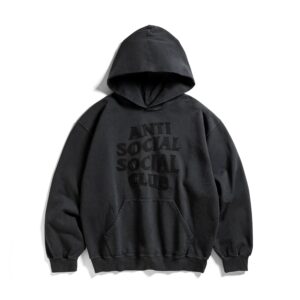 Toned Down Applique Black Hoodie