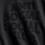 Toned Down Applique Black Hoodie