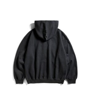 Toned Down Applique Black Hoodie