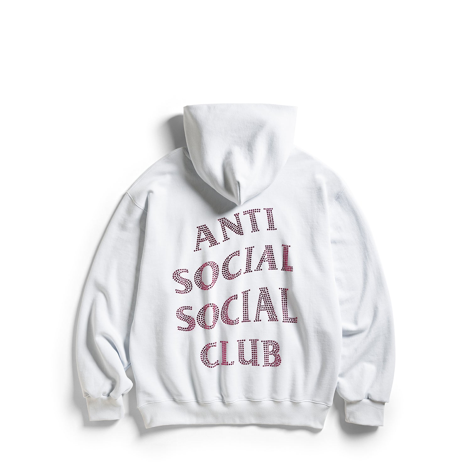 43A0373-Edit Rhinestone Mind Games White Hoodie