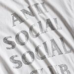 Rhinestone Mind Games White / Silver Tee