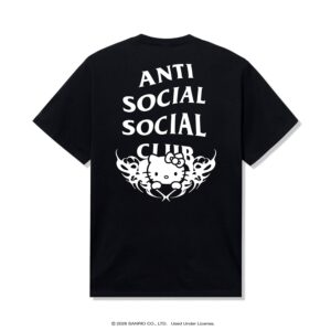 ASSC x Hello Kitty Metal Black Tee