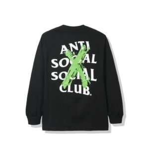 Anti Social Social Club Cancelled Remix Long Sleeve T-Shirt – Black