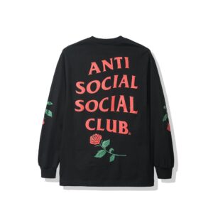 Anti Social Social Club Violets Are Blue Long Sleeve T-Shirt – Black