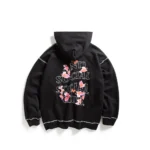 Assc Hoodie with contrasting stitching – black