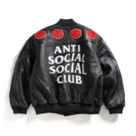 PETAL TO THE METAL LEATHER VARSITY JACKET