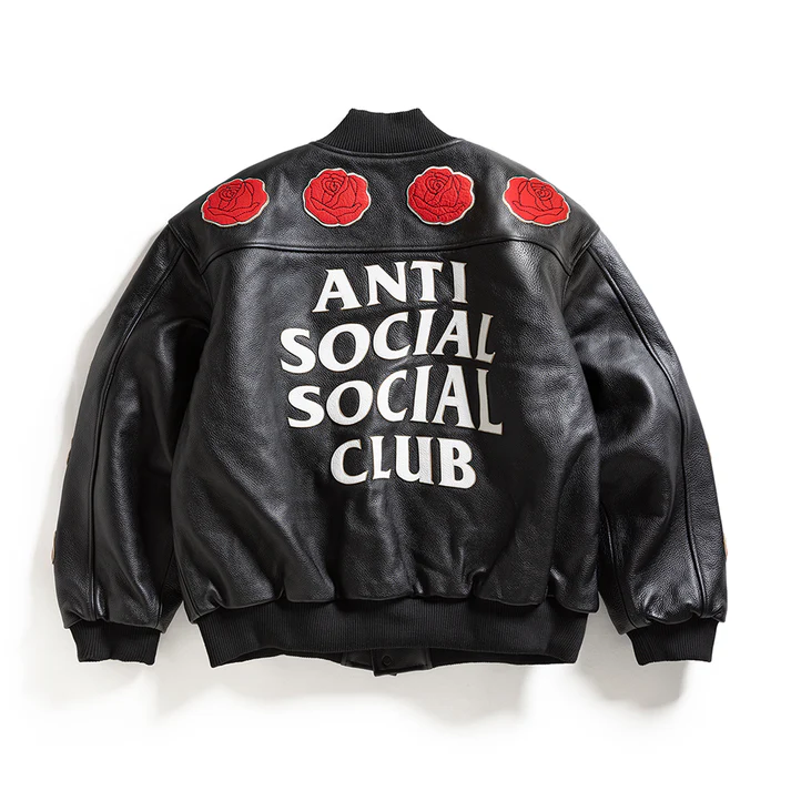 PETAL TO THE METAL LEATHER VARSITY JACKET PETAL TO THE METAL LEATHER VARSITY JACKET