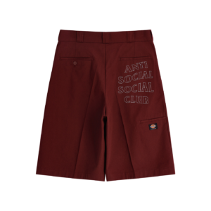 ASSC x DICKIES WORK BURGUNDY SHORTS