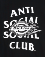 ASSC x DICKIES FLAME BLACK TEE